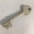 Japanese Metal Key Vtg Showa C1930 Silver Cast Brass JK14