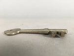 Japanese Metal Key Vtg Showa LL C1930 Silver Cast Brass JK11