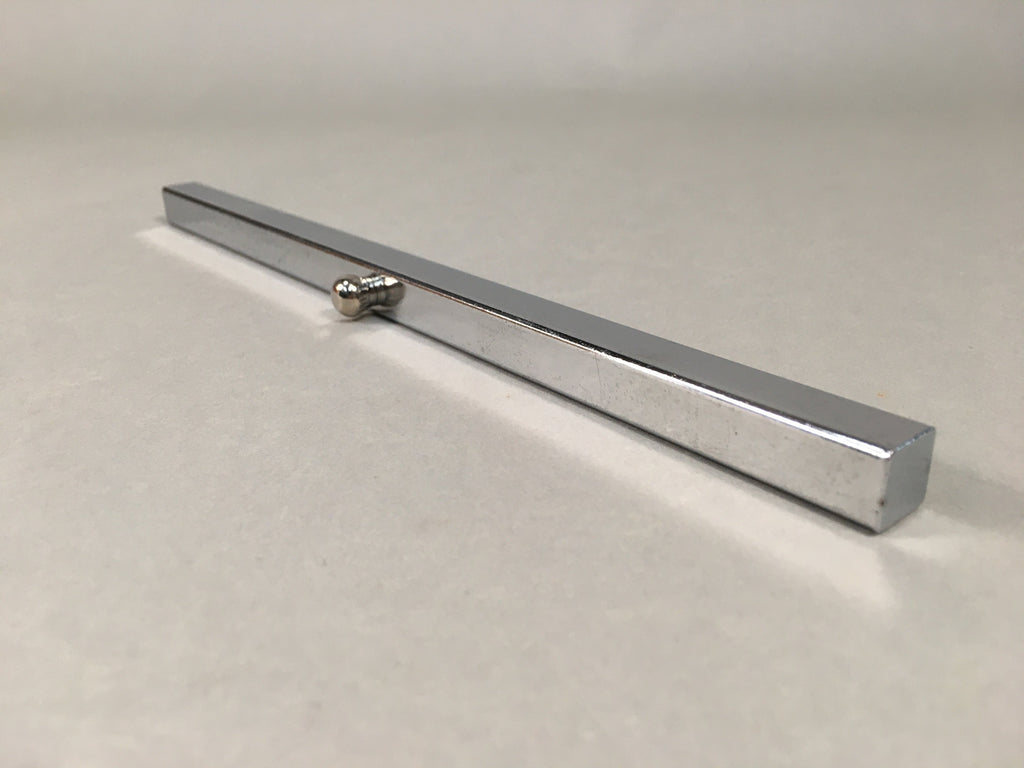 Japanese Metal Paperweight Calligraphy Tool Shodo Shuji Kanji Vtg Silver JK172