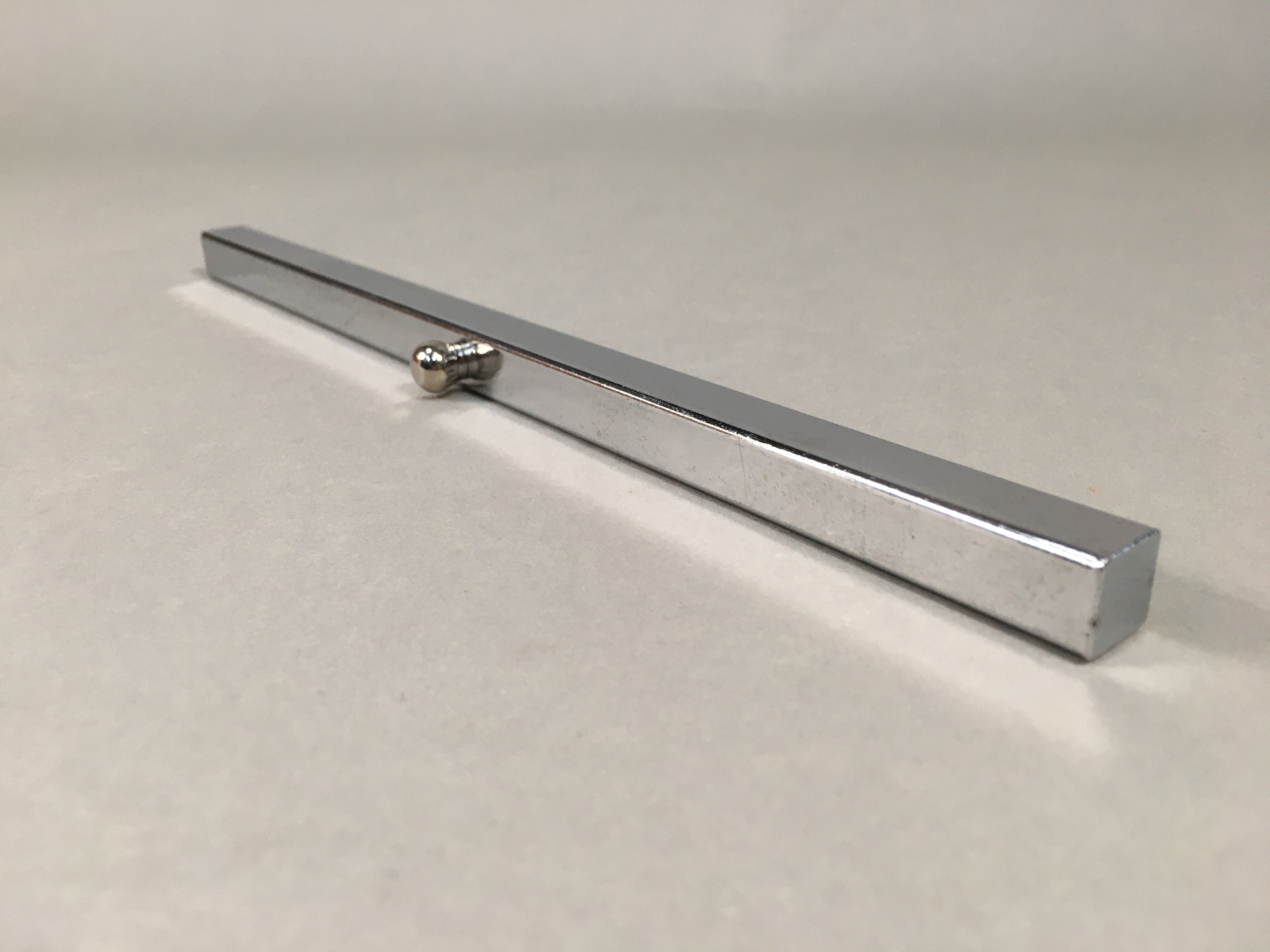 Japanese Metal Paperweight Calligraphy Tool Shodo Shuji Kanji Vtg Silver JK172