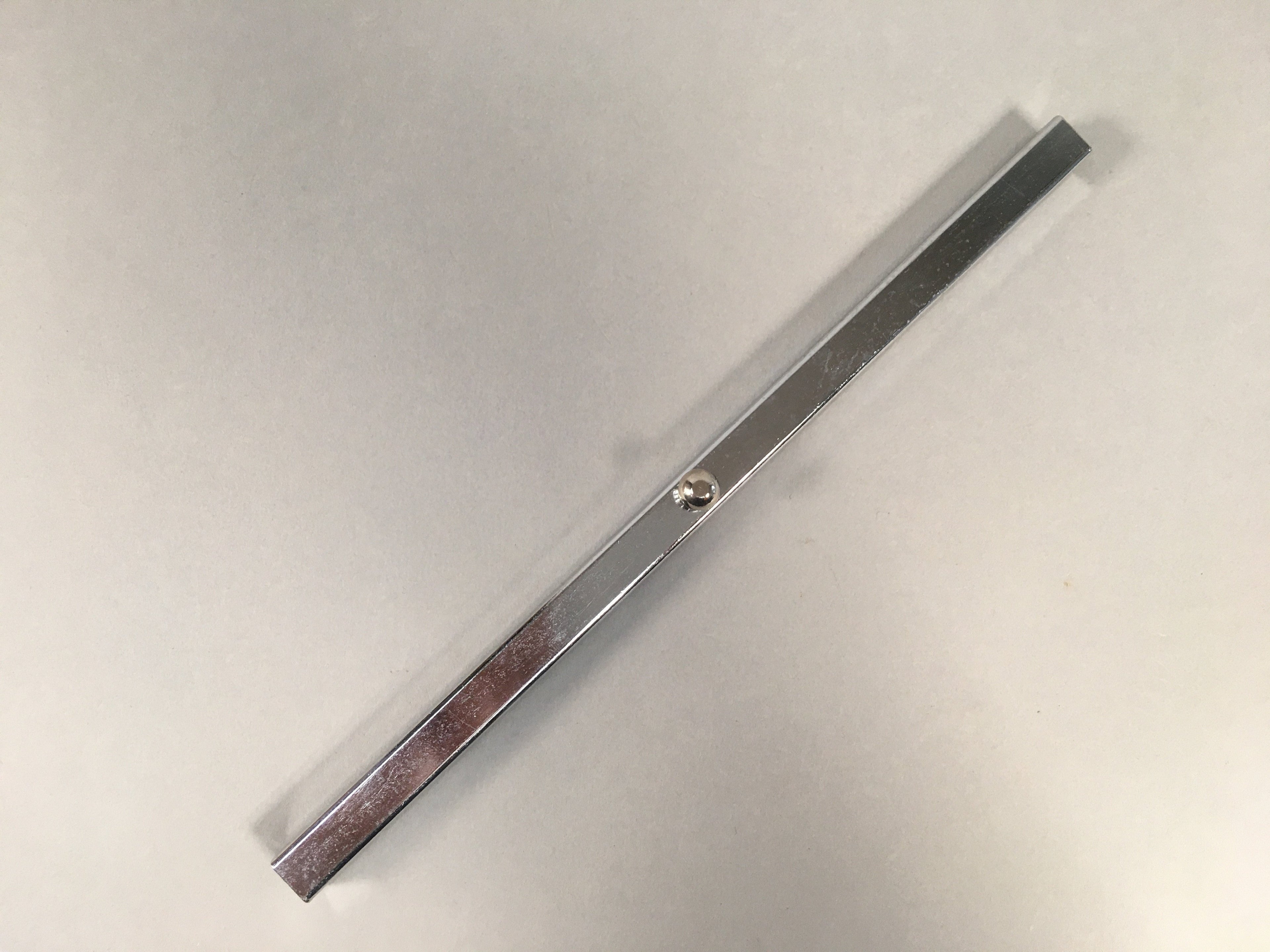 Japanese Metal Paperweight Calligraphy Tool Shodo Shuji Kanji Vtg Silver JK172