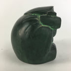 Japanese Metal Statue Daikokuten Vtg 7 Gods Good Fortune Wealth Green BD632