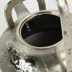 Japanese Metal Teapot Vtg Kyusu Pine Tree bamboo Plum Blossom Kettle 500ml T91