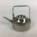 Japanese Metal Teapot Vtg Kyusu Pine Tree bamboo Plum Blossom Kettle 500ml T91