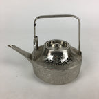 Japanese Metal Teapot Vtg Kyusu Pine Tree bamboo Plum Blossom Kettle 500ml T91