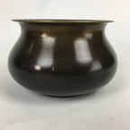 Japanese Metal Wastewater Receptacle Tea Ceremony Basin Bowl Vtg Kensui TG160