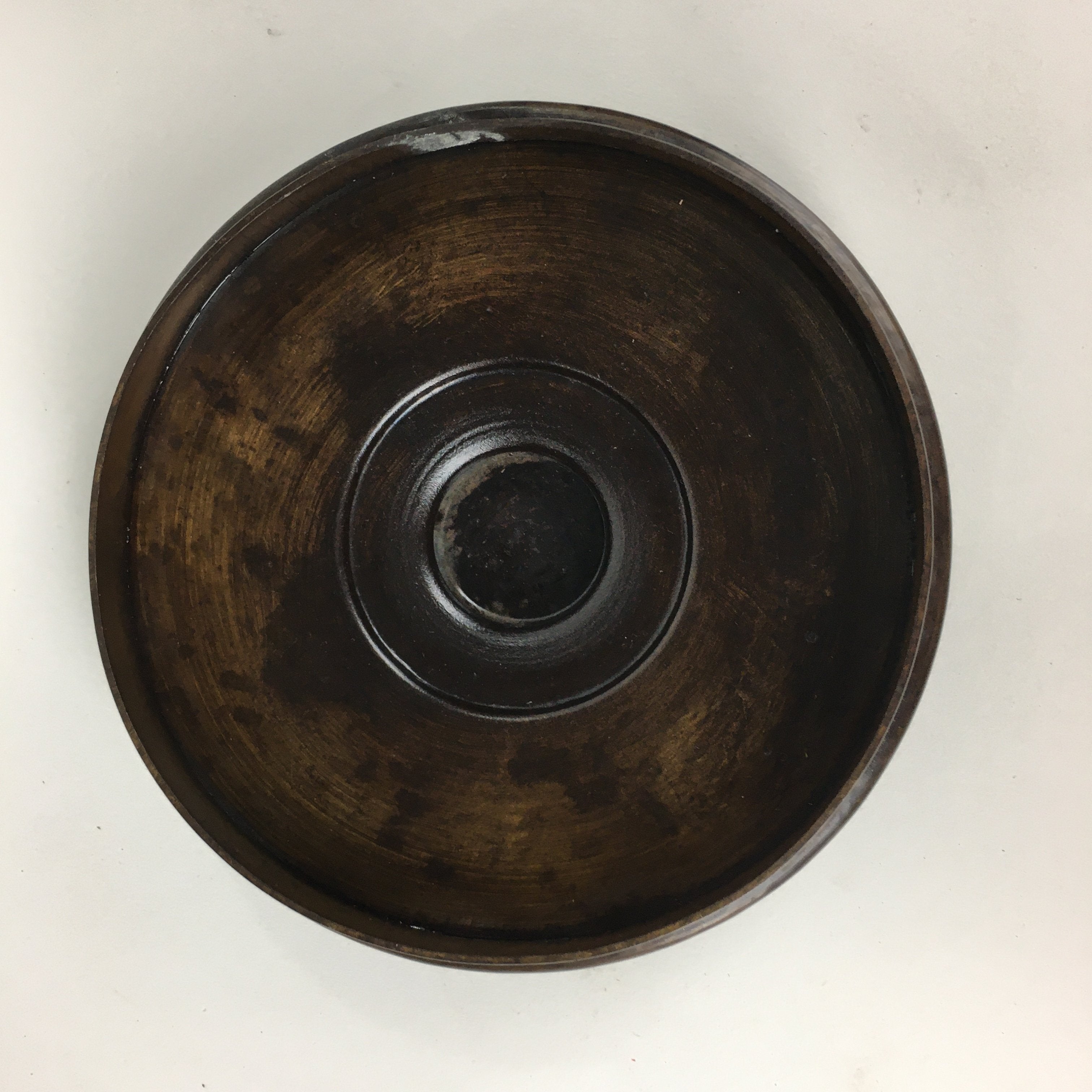 Japanese Metal Water Jug Suichu Mizutsugi Vtg Kettle Tea Ceremony Brown TG152