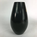 Japanese Metalic Flower Vase Vtg Metal Kabin Ikebana Arrangement Green FV939