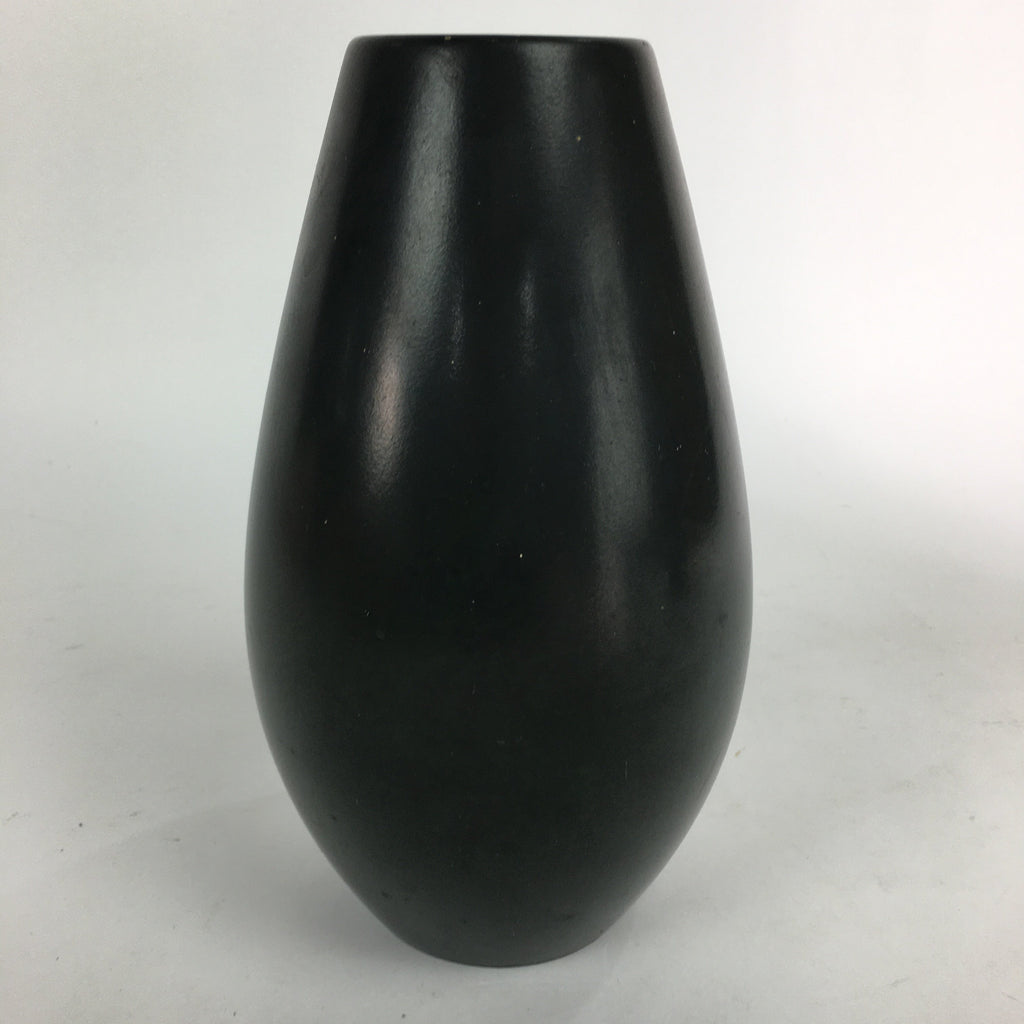 Japanese Metalic Flower Vase Vtg Metal Kabin Ikebana Arrangement Green FV939