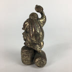 Japanese Metalic Statue Vtg Display 7 Lucky Gods Daikokuten Okimono Gold BD634