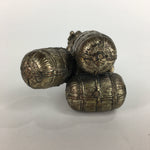 Japanese Metalic Statue Vtg Display 7 Lucky Gods Daikokuten Okimono Gold BD634