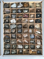 Japanese Mineral Specimens Vtg 60pc Stone Rock Box Set Collection JK131