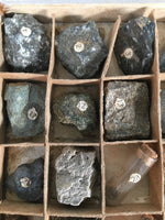 Japanese Mineral Specimens Vtg 60pc Stone Rock Box Set Collection JK131