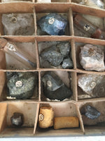 Japanese Mineral Specimens Vtg 60pc Stone Rock Box Set Collection JK131