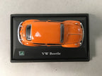 Japanese Miniature Car Toy Display Stand Vtg Volkwagen Beatle Orange JK132
