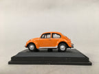 Japanese Miniature Car Toy Display Stand Vtg Volkwagen Beatle Orange JK132