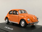 Japanese Miniature Car Toy Display Stand Vtg Volkwagen Beatle Orange JK132