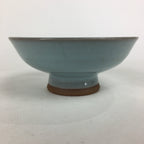 Japanese Mino Ware Ceramic Bowl Vtg Pottery Yakimono Whitish Blue Glaze PP684