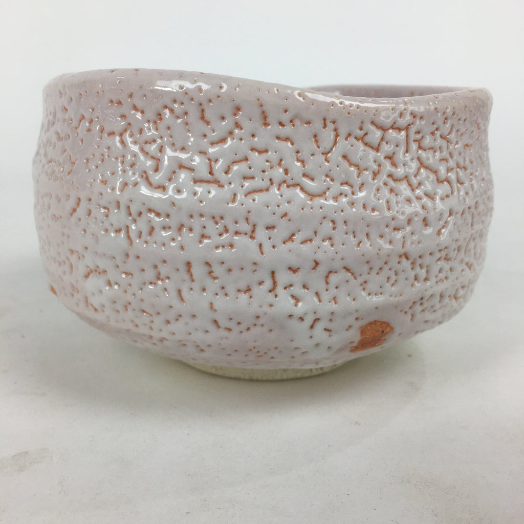 Japanese Mino Ware Ceramic Green Tea Bowl Vtg Chawan Boxed Pottery PX600
