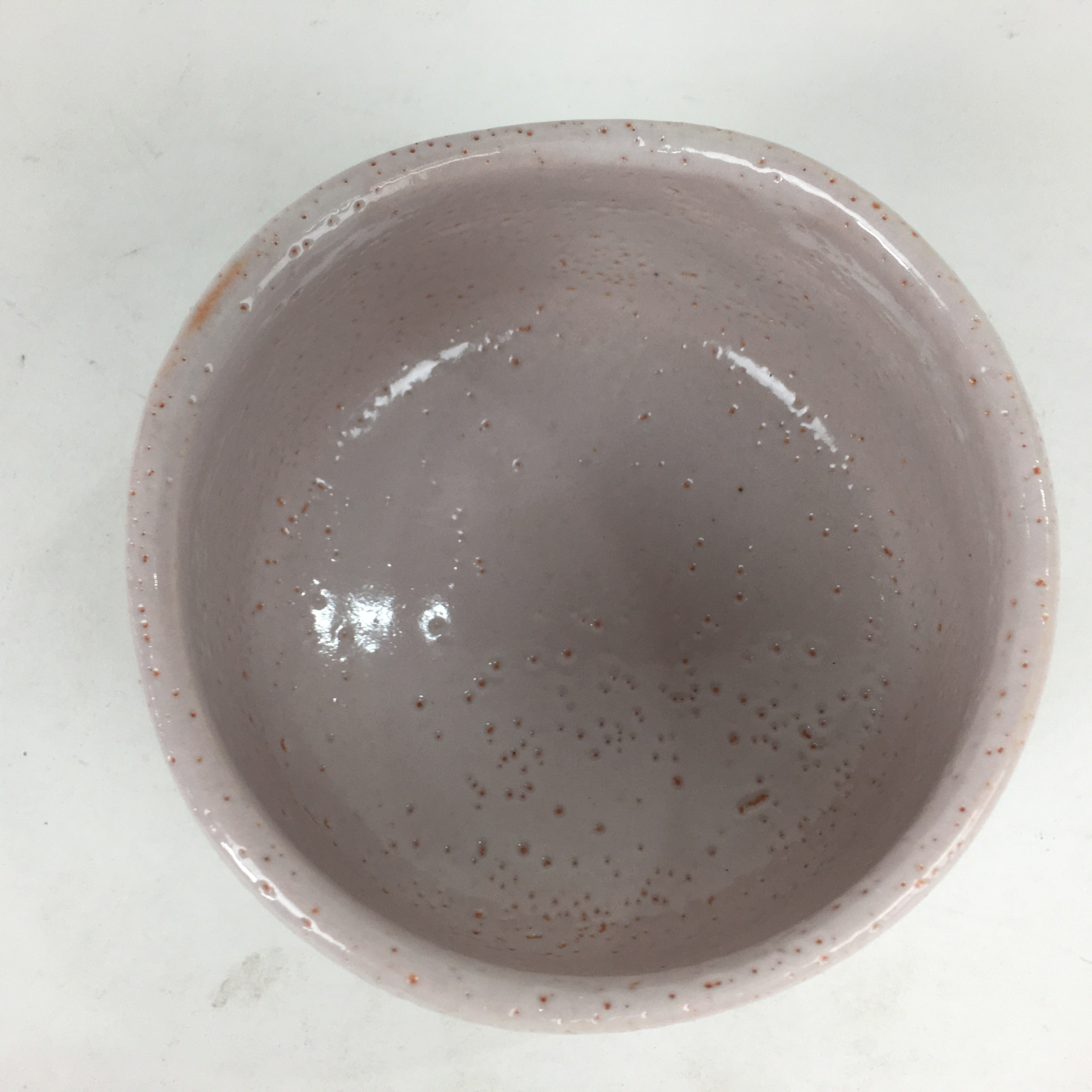 Japanese Mino Ware Ceramic Green Tea Bowl Vtg Chawan Boxed Pottery PX600