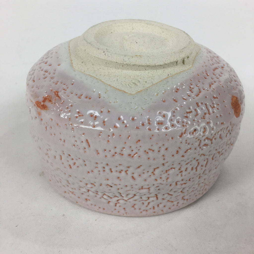 Japanese Mino Ware Ceramic Green Tea Bowl Vtg Chawan Boxed Pottery PX600