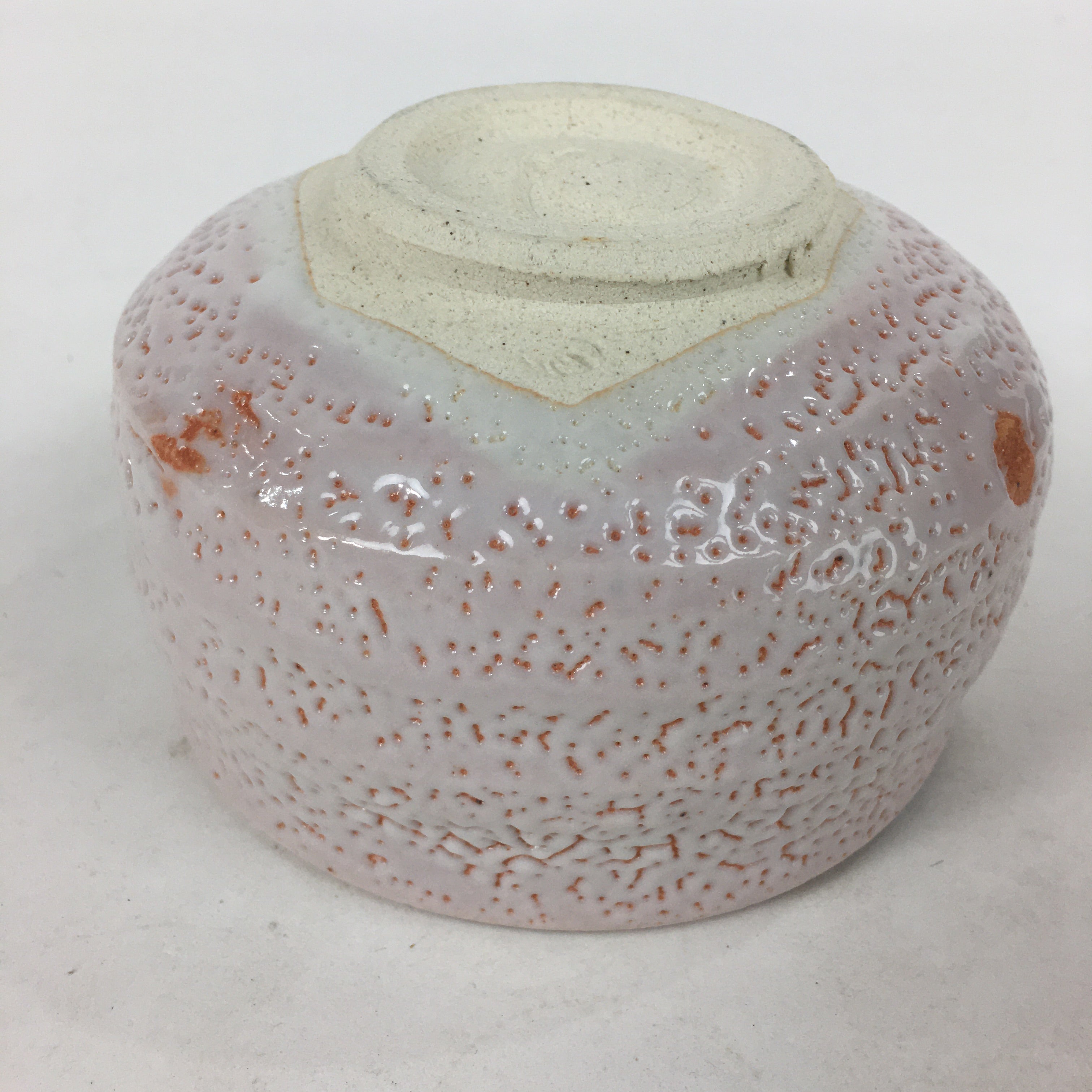 Japanese Mino Ware Ceramic Green Tea Bowl Vtg Chawan Boxed Pottery PX600