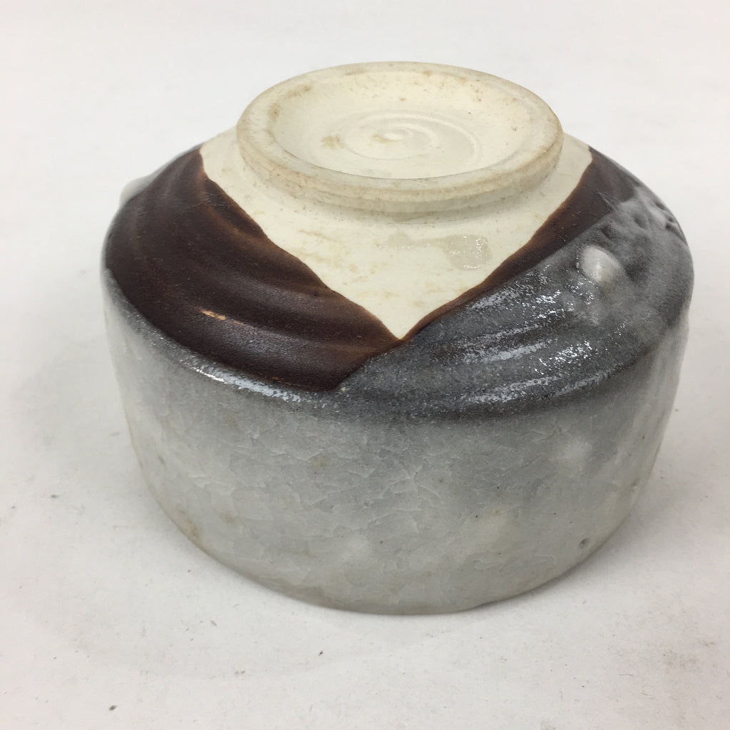 Japanese Mino Ware Ceramic Green Tea Bowl Vtg Chawan Boxed Pottery PX601