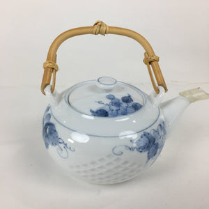 Japanese Mino Ware Cups Teapot Vtg Boxed Porcelain Yunomi Kyusu Sencha PX587
