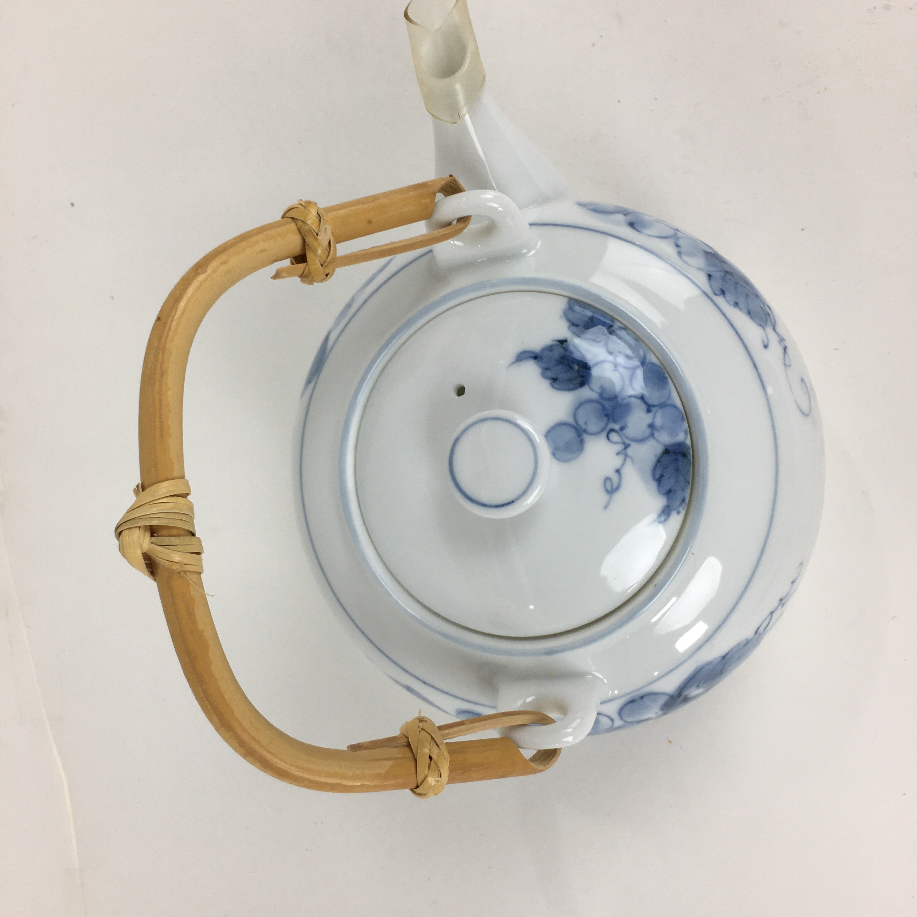 Japanese Mino Ware Cups Teapot Vtg Boxed Porcelain Yunomi Kyusu Sencha PX587