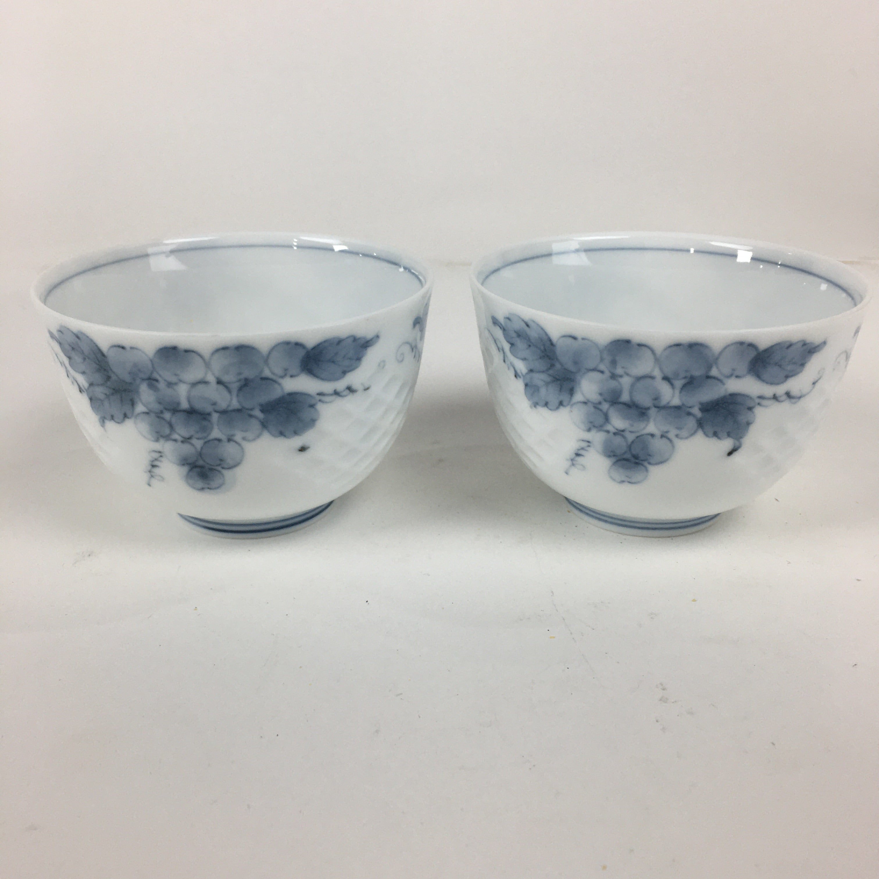 Japanese Mino Ware Cups Teapot Vtg Boxed Porcelain Yunomi Kyusu Sencha PX587