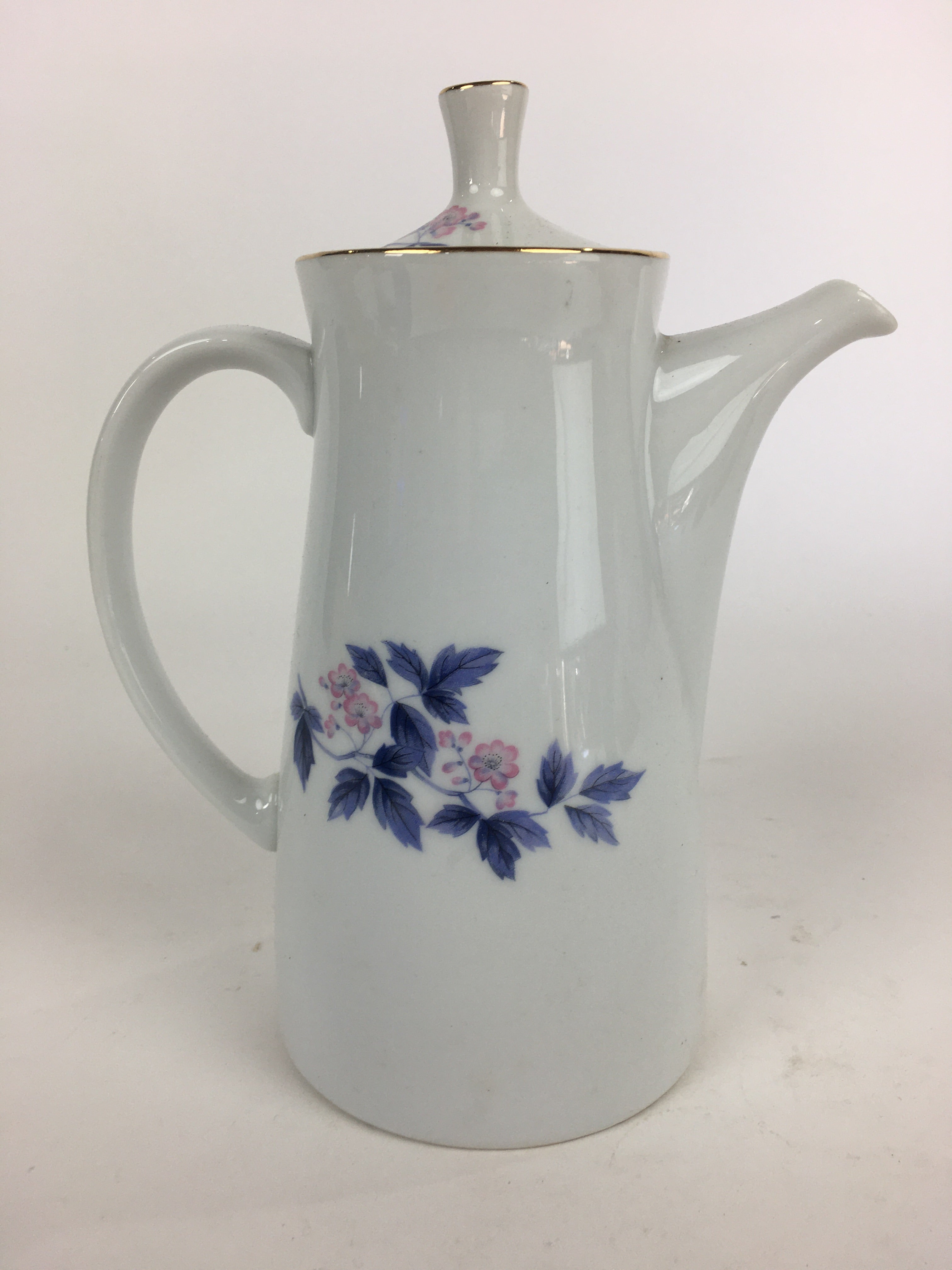 Japanese Mino Ware Porcelain Large Teapot Vtg Maebata China Kyusu PP836