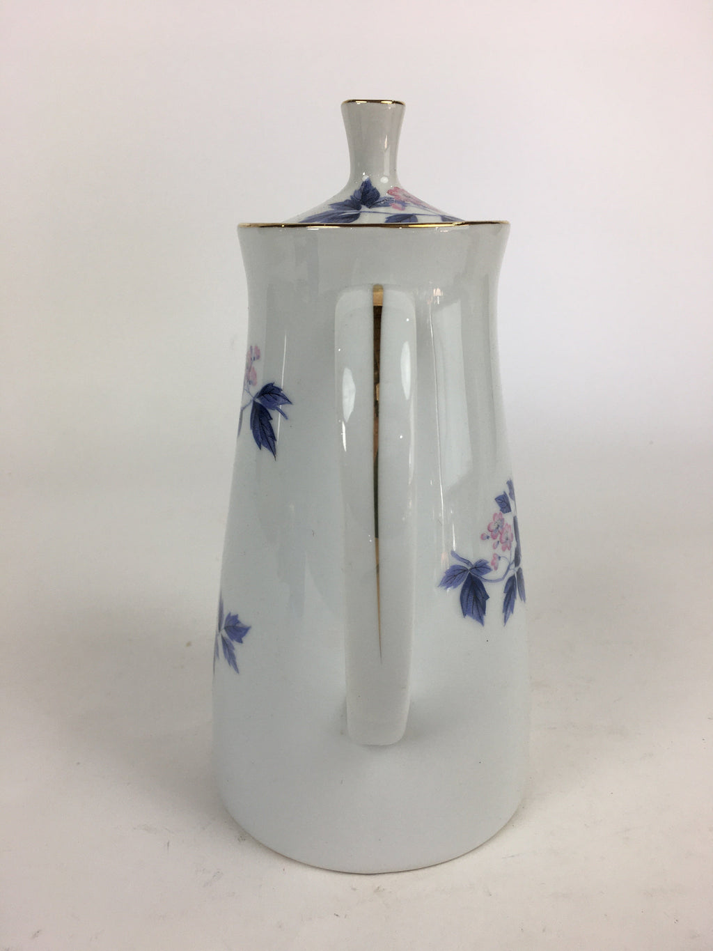 Japanese Mino Ware Porcelain Large Teapot Vtg Maebata China Kyusu PP836