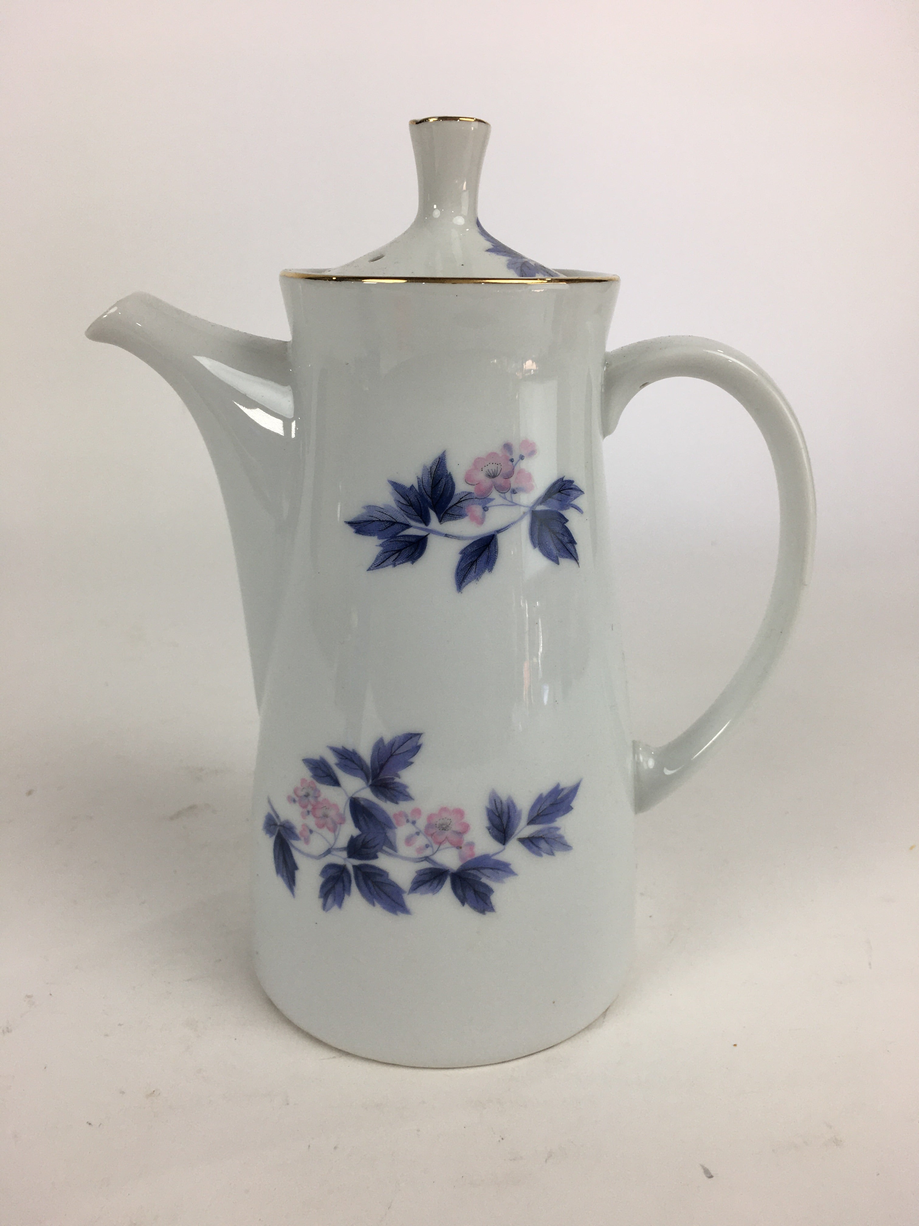 Japanese Mino Ware Porcelain Large Teapot Vtg Maebata China Kyusu PP836
