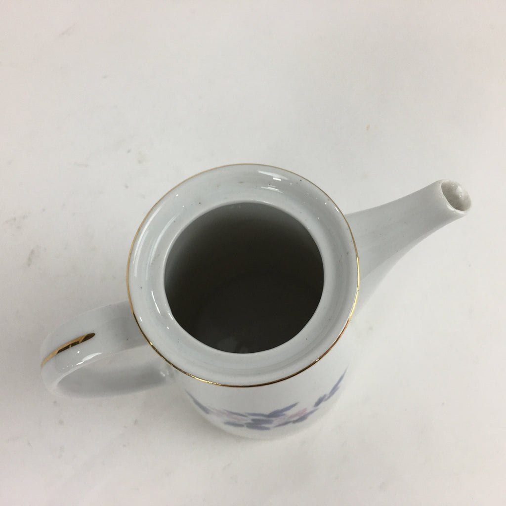 Japanese Mino Ware Porcelain Large Teapot Vtg Maebata China Kyusu PP836