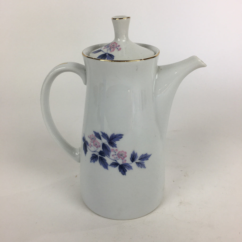 Japanese Mino Ware Porcelain Large Teapot Vtg Maebata China Kyusu PP836