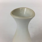 Japanese Mino Ware Porcelain Sake Bottle Vtg Flower Design White Tokkuri TS344