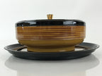 Japanese Modern Lacquerware Lidded Snack Bowl Kashiki Vtg Tea Ceremony PX669
