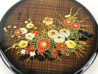 Japanese Modern Lacquerware Lidded Snack Bowl Kashiki Vtg Tea Ceremony PX669