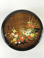 Japanese Modern Lacquerware Lidded Snack Bowl Kashiki Vtg Tea Ceremony PX669