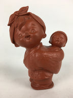 Japanese Mother And Baby Figurine Vtg Piggyback Ornament Okimono BD787