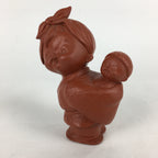 Japanese Mother And Baby Figurine Vtg Piggyback Ornament Okimono BD787
