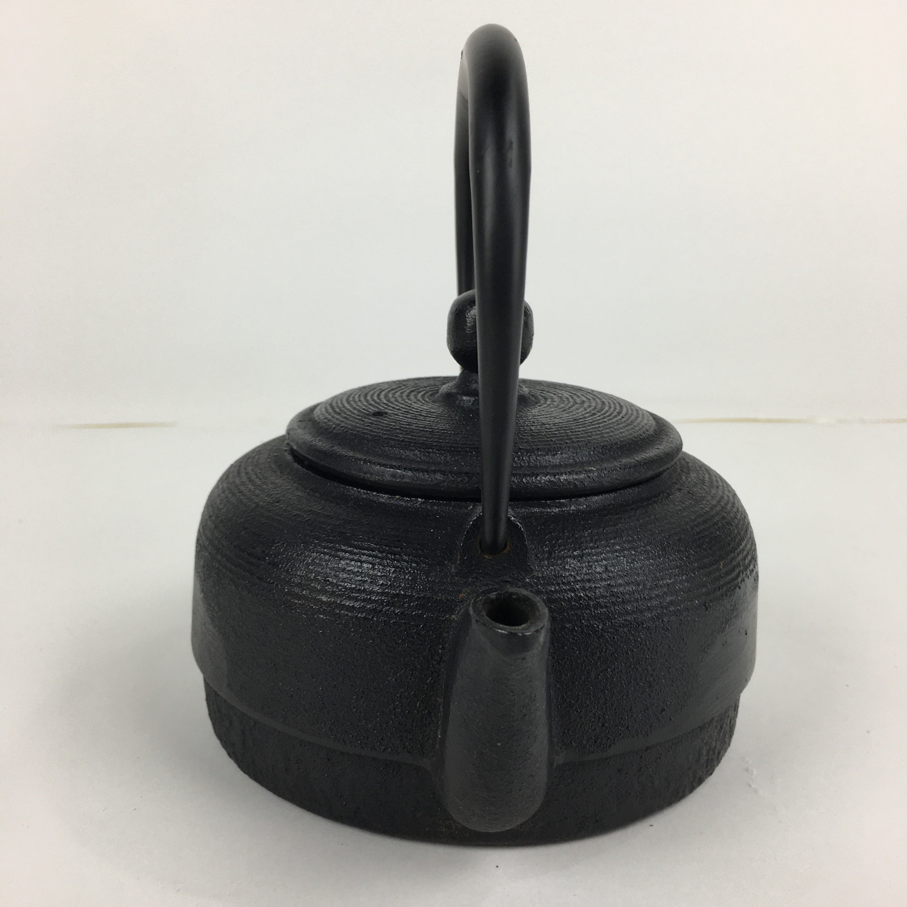 Japanese Nanbu Tekki Cast Iron Teapot Vtg Kyusu Tetsubin Kettle Black 450ml T81