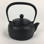 Japanese Nanbu Tekki Cast Iron Teapot Vtg Kyusu Tetsubin Kettle Black 450ml T81