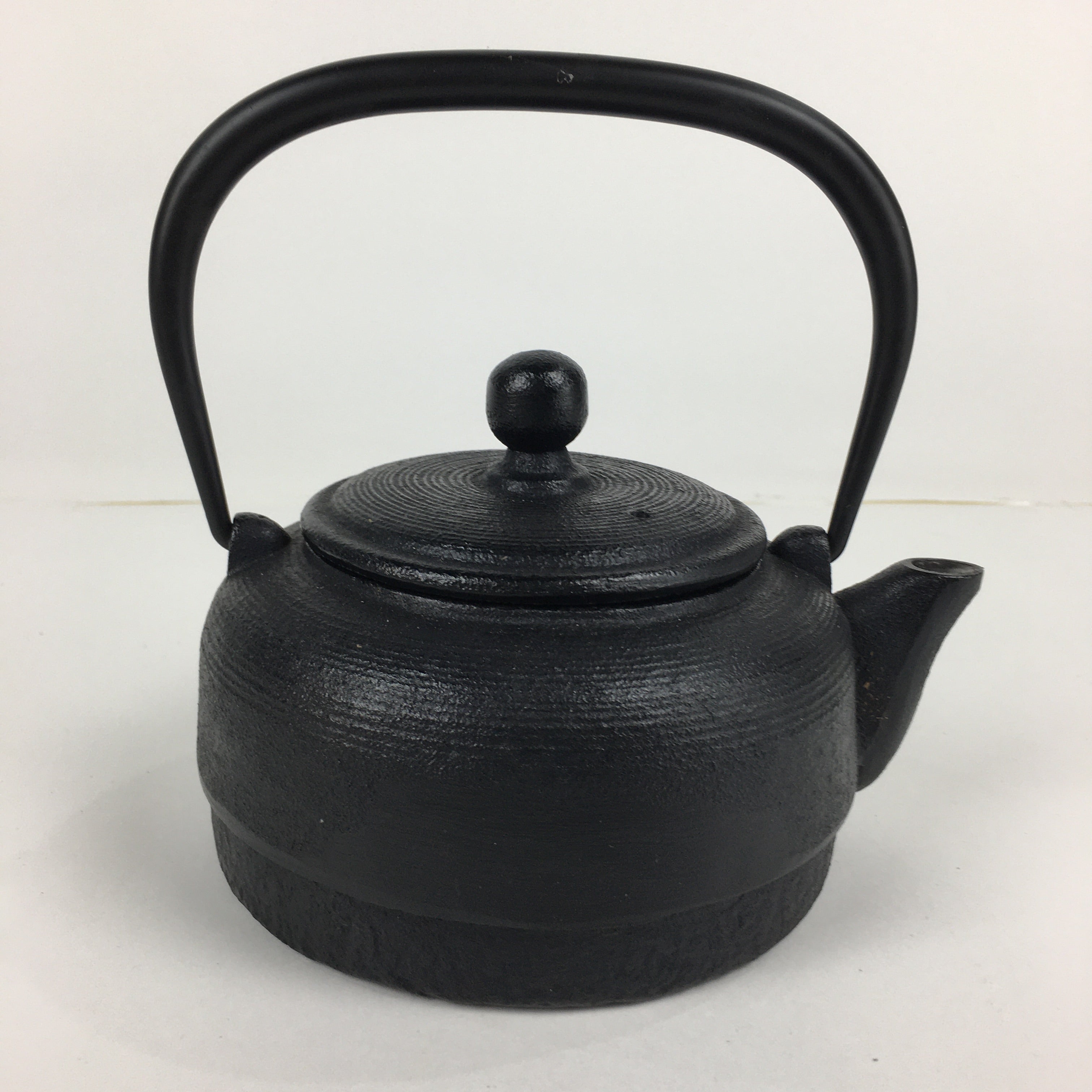 Japanese Nanbu Tekki Cast Iron Teapot Vtg Kyusu Tetsubin Kettle Black 450ml T81