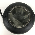 Japanese Nanbu Tekki Cast Iron Teapot Vtg Kyusu Tetsubin Kettle Black 450ml T81