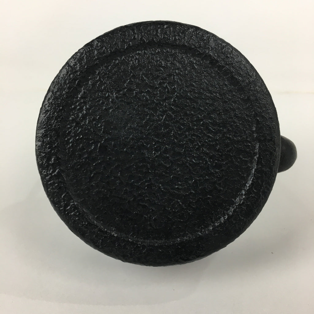 Japanese Nanbu Tekki Cast Iron Teapot Vtg Kyusu Tetsubin Kettle Black 450ml T81