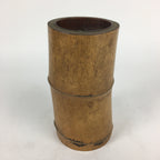 Japanese Natural Bamboo Flower Vase Vtg Ikebana Arrangement Kabin FV953