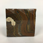 Japanese Natural Stone Buddhist Statue Vtg Tiger Eye Power Stone Crystal BD758