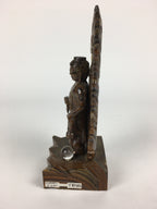 Japanese Natural Stone Buddhist Statue Vtg Tiger Eye Power Stone Crystal BD758