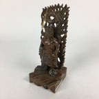 Japanese Natural Stone Buddhist Statue Vtg Tiger Eye Power Stone Crystal BD758